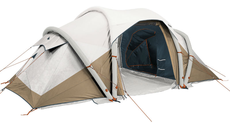 decathlon inflatable tent review